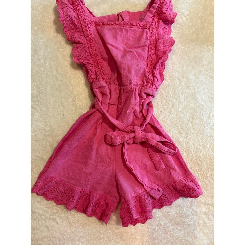 SHEIN Girls Bright Pink Romper Size 4